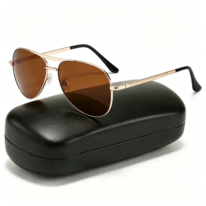 Fishing Sunglasses Polarized - 男女兼用、ダブルビーム偏光サングラス。高級ブランドのデザインで、運転や釣りなどに最適。UV400カット。