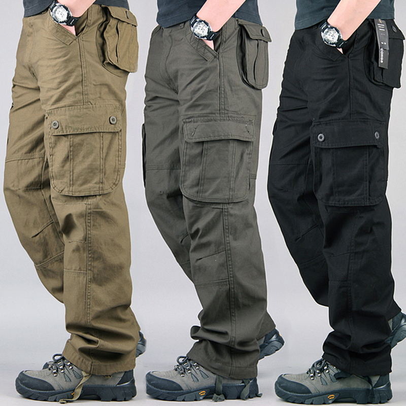 Fishing Pants Waterproof - 戦術的なカーゴパンツ男性綿オーバーオール屋外作業ズボンビッグサイズ Hombre 服迷彩ハイキングパンツ