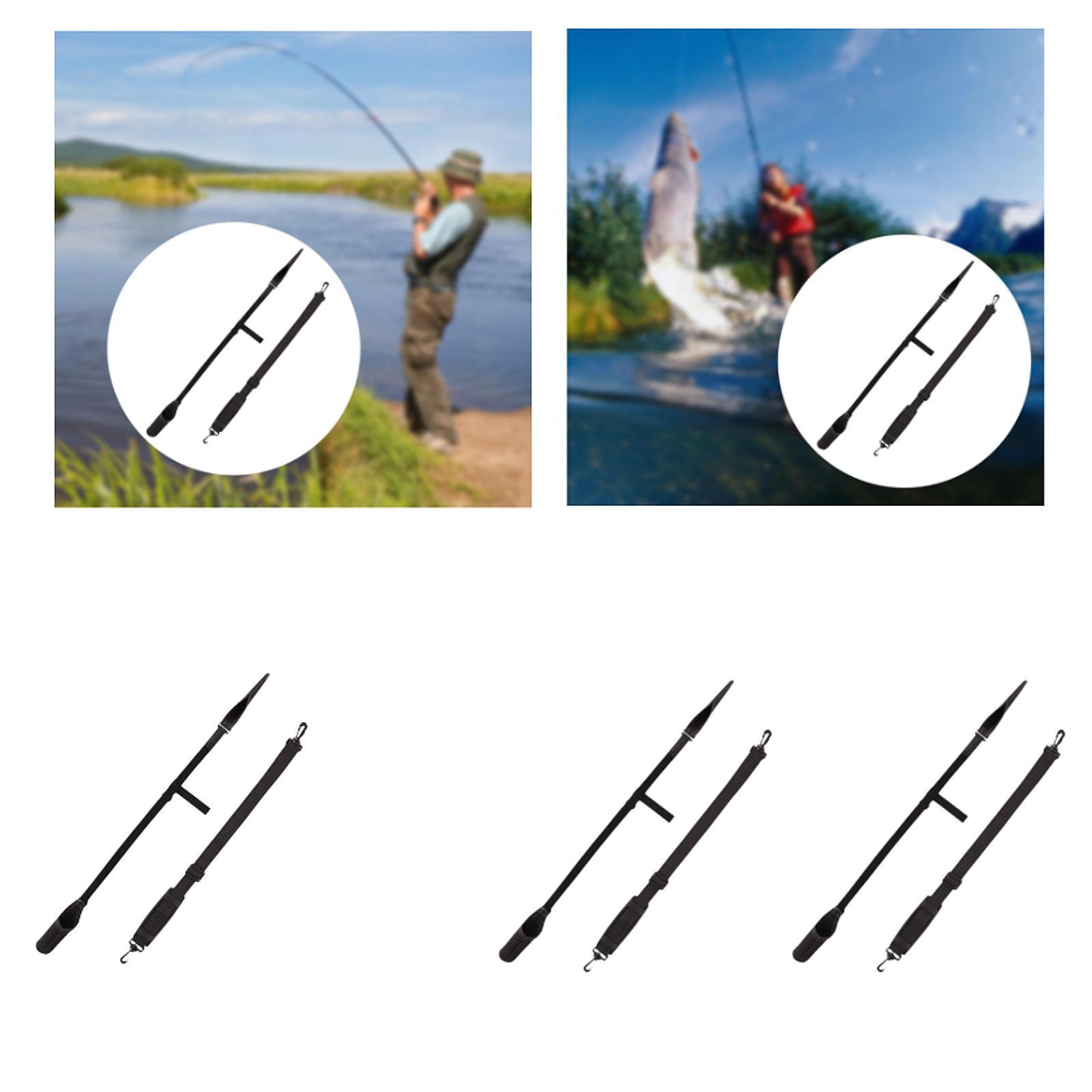 Fishing Belt - 釣り竿ベルト、調整可能なショルダーストラップ、持ち運び可能な竿ケース、アウトドアでの釣り用アクセサリー。