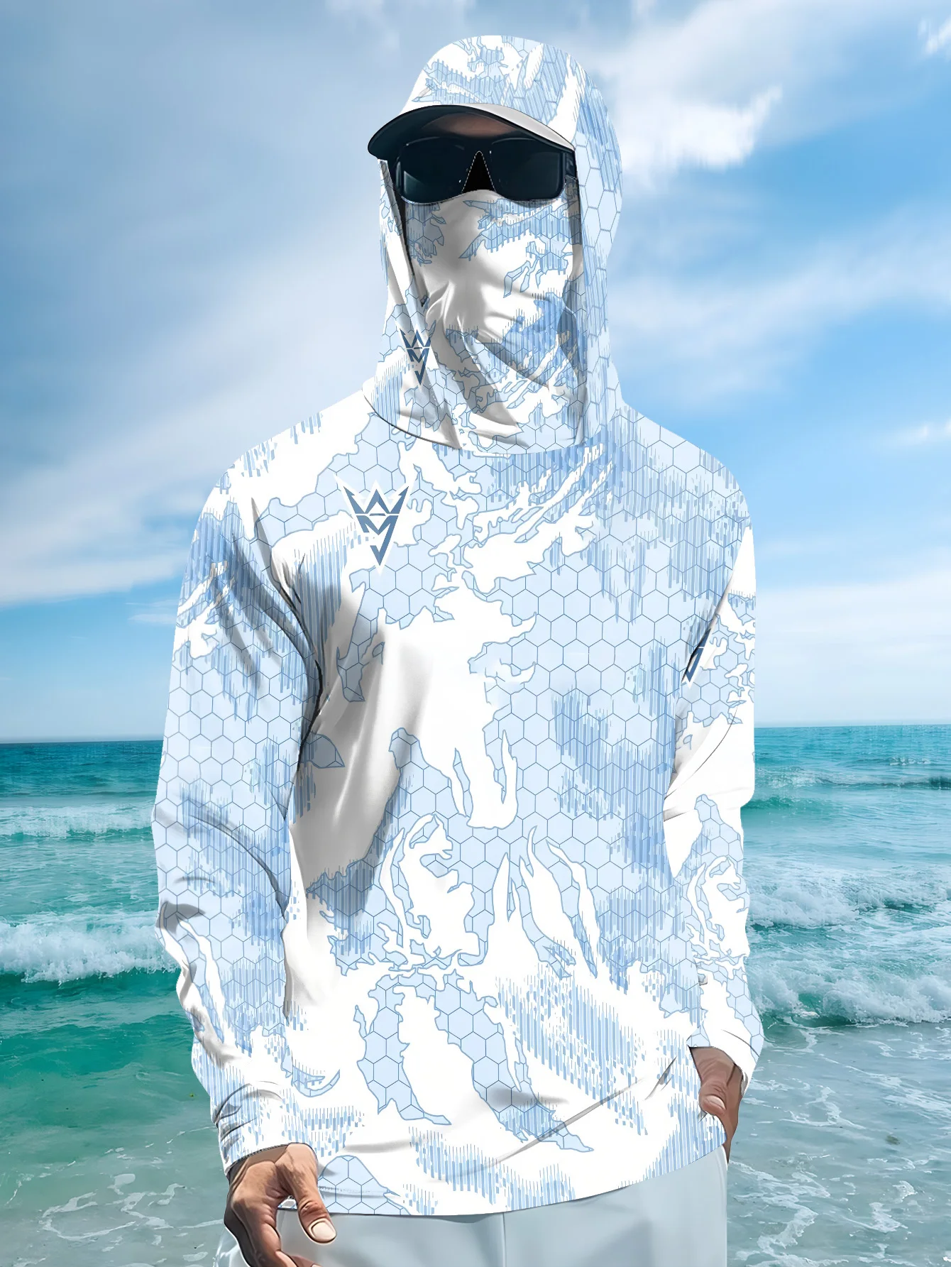 Fishing Shirt Uv Protection - 2026年新モデルUV耐性フィッシングシャツ（長袖、フード付き）- UV耐性フィッシングマスク衣料