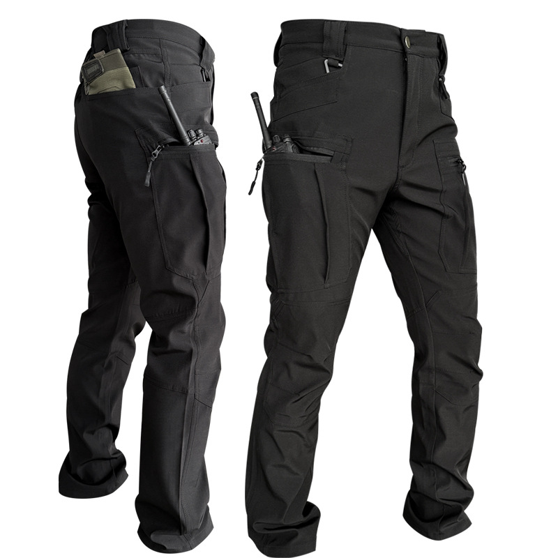 Fishing Pants Waterproof - メンズ春秋タクティカルパンツマルチポケットアウトドアコンバットパンツ EU サイズ防水カーゴ旅行スポーツミリタリーパンツ