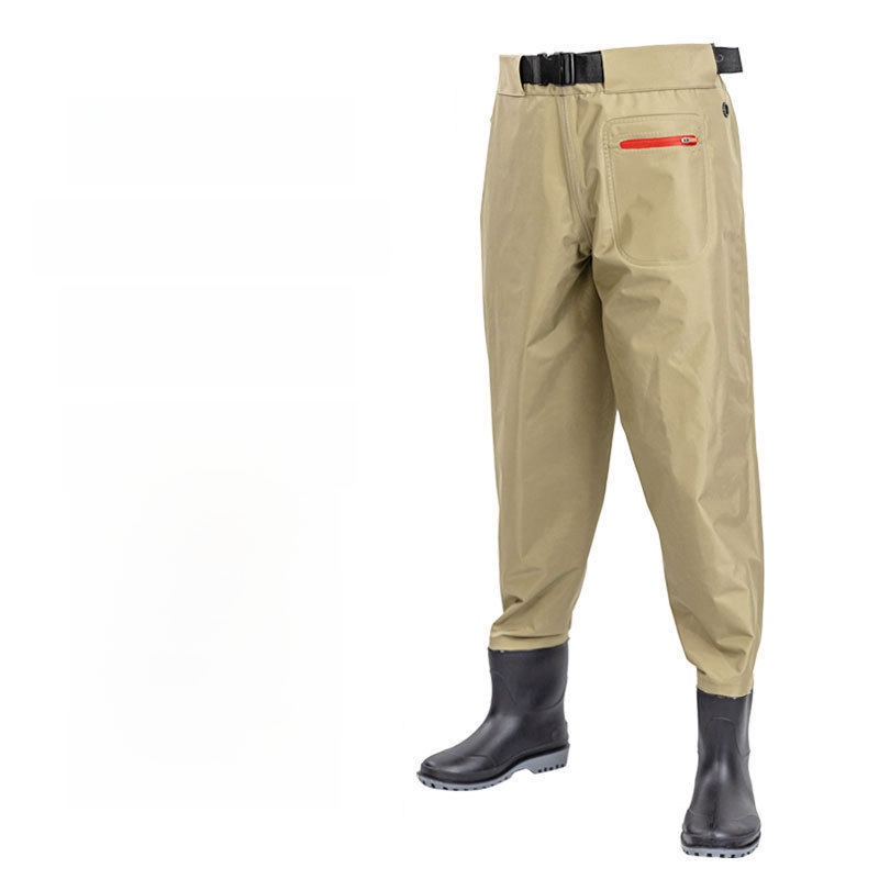 厚手の腰丈オーバーオールレインパンツ（ブーツ付き）超軽量釣り - Fishing Rain Suit のレビューと価格