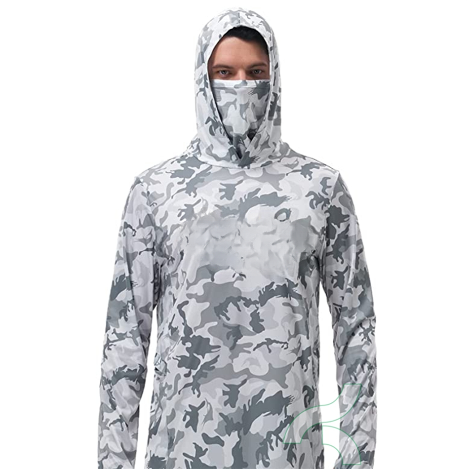 男性用カモフラージュプリントのフィッシングシャツ,プロの日焼 - Fishing Mask Sun Protection のレビューと価格