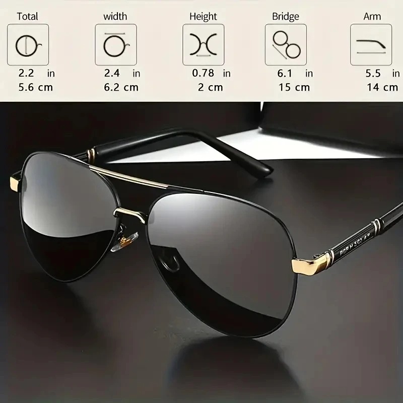 1/2個入り レトロ調偏光サングラス メンズ メタルフレーム - Fishing Sunglasses Polarized のレビューと価格
