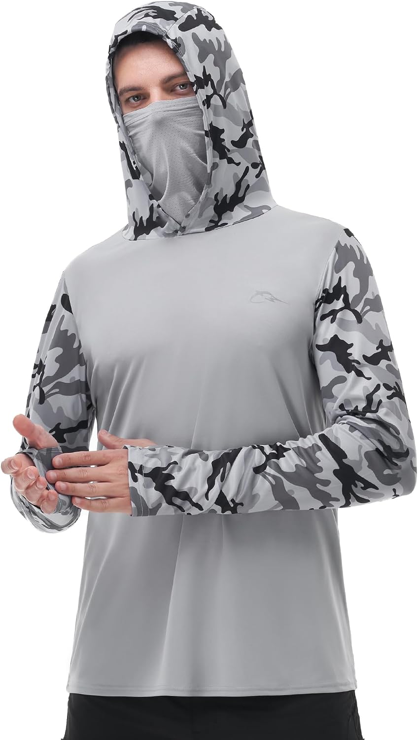 FISHEAL メンズ パフォーマンス フィッシング フーデ - Fishing Mask Sun Protection のレビューと価格