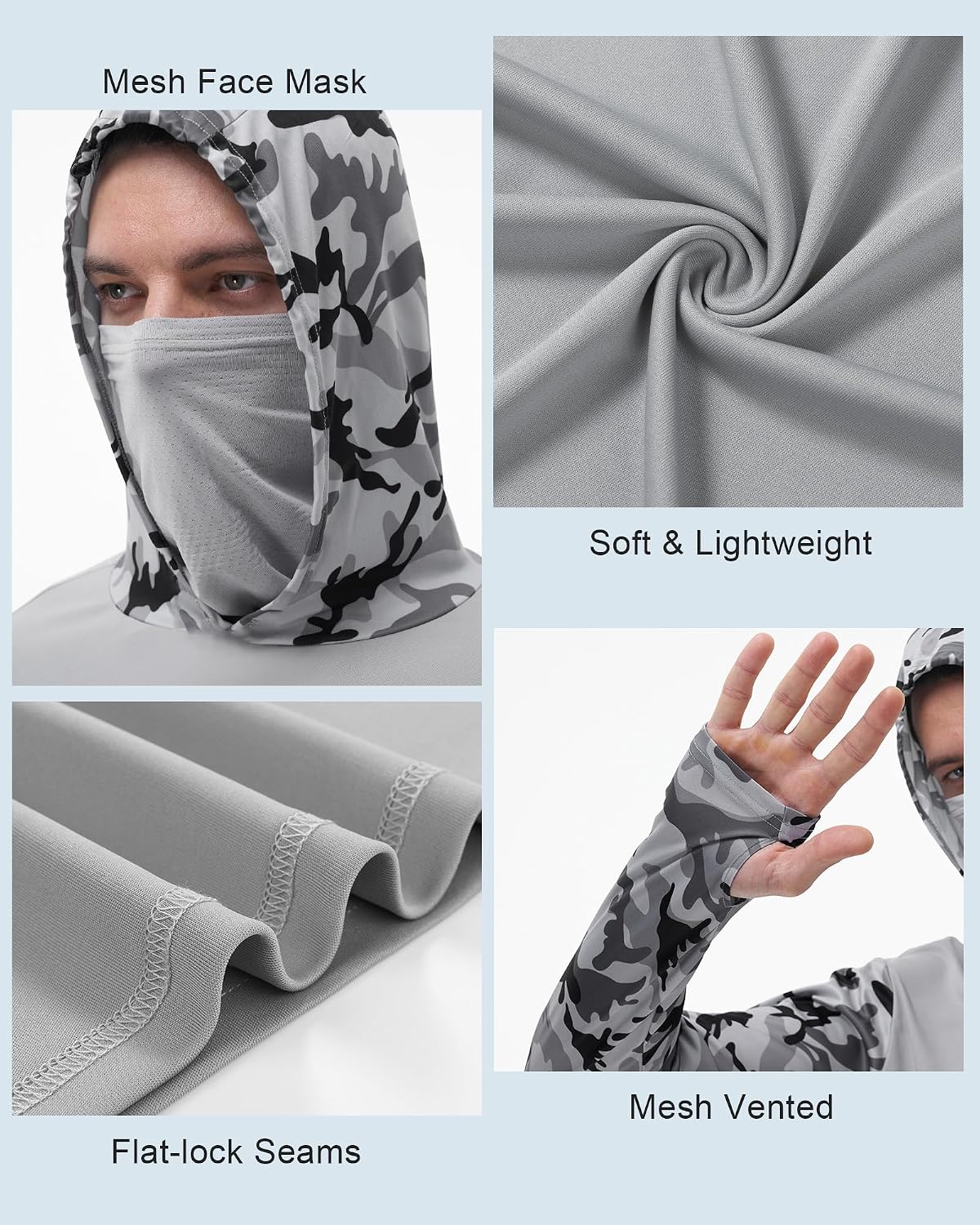 FISHEAL メンズ パフォーマンス フィッシング フーデ - Fishing Mask Sun Protection のレビューと価格