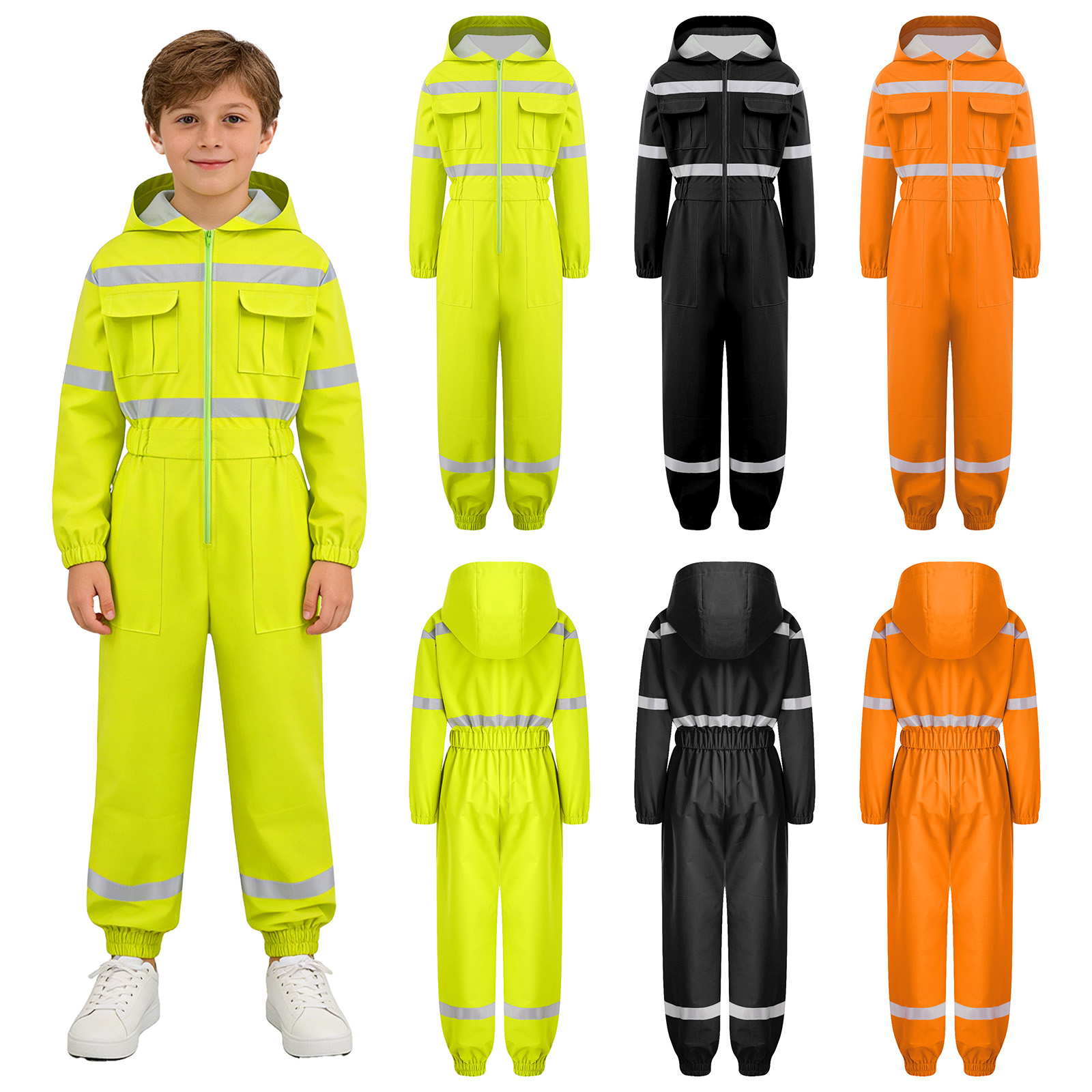 子供用、男の子・女の子向け、一体型の作業着、防水加工、機械修 - Fishing Rain Suit のレビューと価格