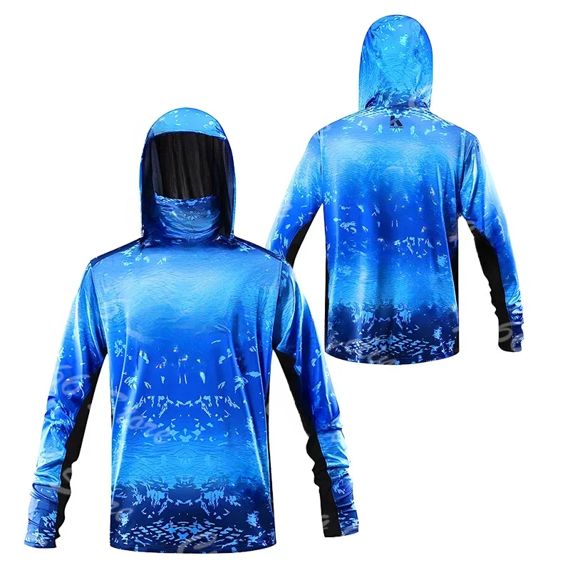メンズ用 3Dプリント フード付き フィッシングシャツ ポリ - Fishing Shirt Uv Protection のレビューと価格