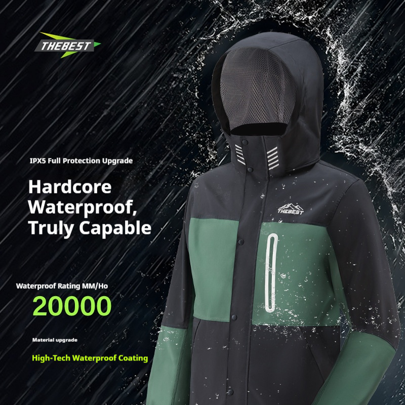 大人用バイクレインコート フルボディ スプリットライディング - Fishing Rain Suit のレビューと価格