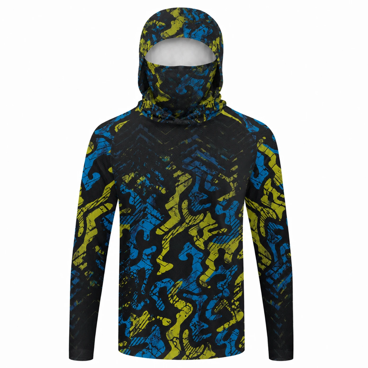メンズ用、フード付き、長袖、UVカット、速乾性、通気性に優れ - Fishing Shirt Uv Protection のレビューと価格