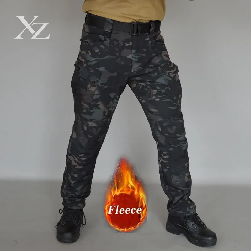 メンズ用、冬用、防水、フリース裏地付き、タクティカルカーゴパ - Fishing Pants Waterproof のレビューと価格