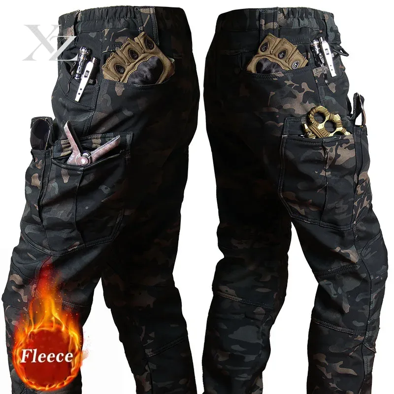 メンズ用、冬用、防水、フリース裏地付き、タクティカルカーゴパ - Fishing Pants Waterproof のレビューと価格
