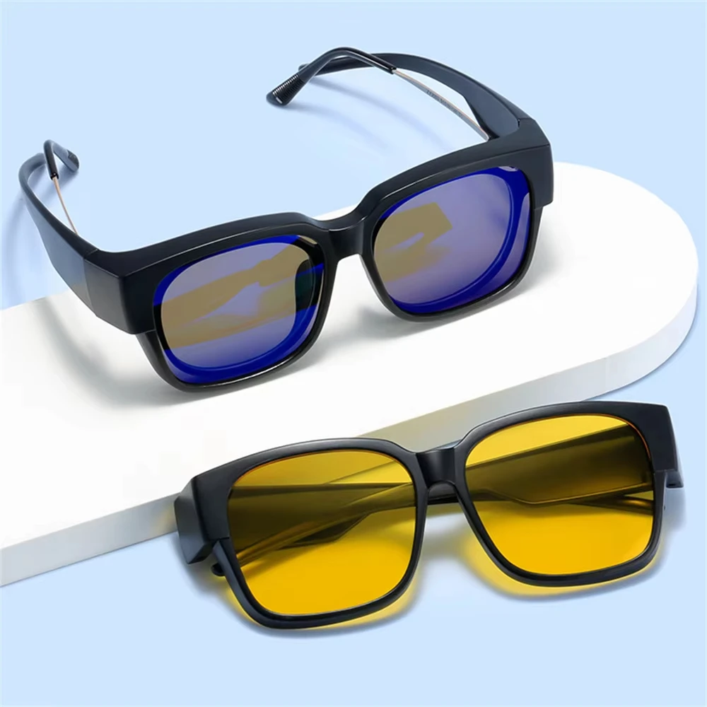 最新トレンドの偏光サングラス。近視用メガネの上から着用可能。 - Fishing Sunglasses Polarized のレビューと価格