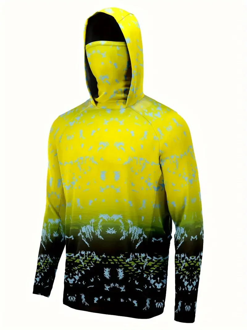 釣り用シャツ、フード付き、メンズ、釣りウェア、アウトドア、夏 - Fishing Shirt Uv Protection のレビューと価格