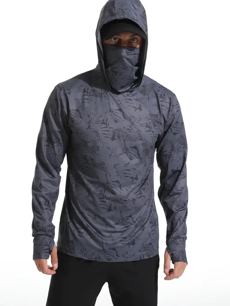 釣り用シャツ、フード付き、メンズ、釣りウェア、アウトドア、夏 - Fishing Shirt Uv Protection のレビューと価格