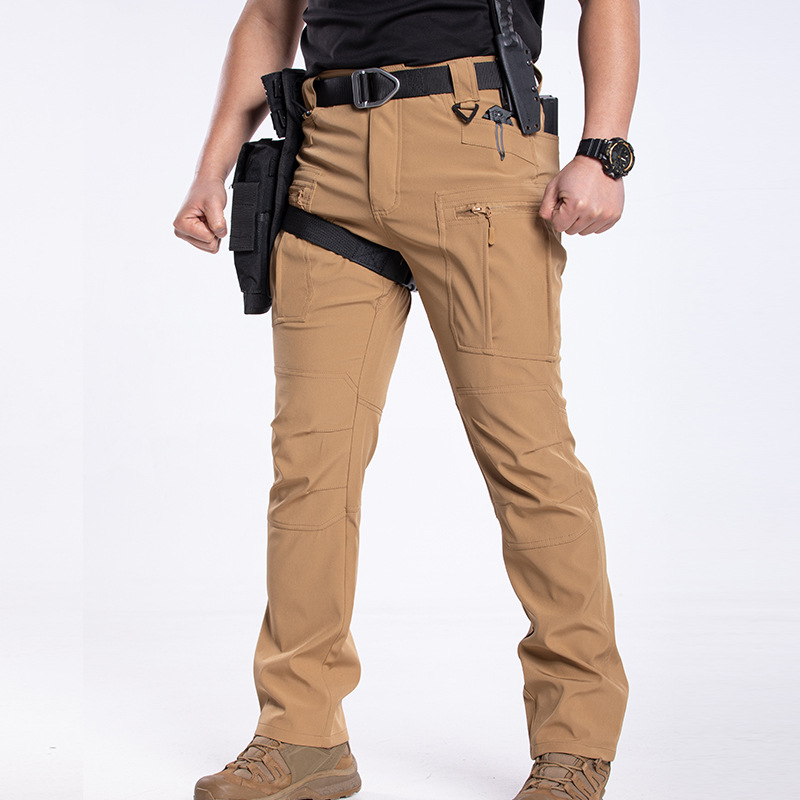 メンズ春秋タクティカルパンツマルチポケットアウトドアコンバッ - Fishing Pants Waterproof のレビューと価格